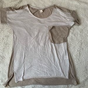 Neutral size Small One Star Tee tan oatmeal beige